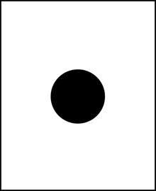 Circle with black dot in center